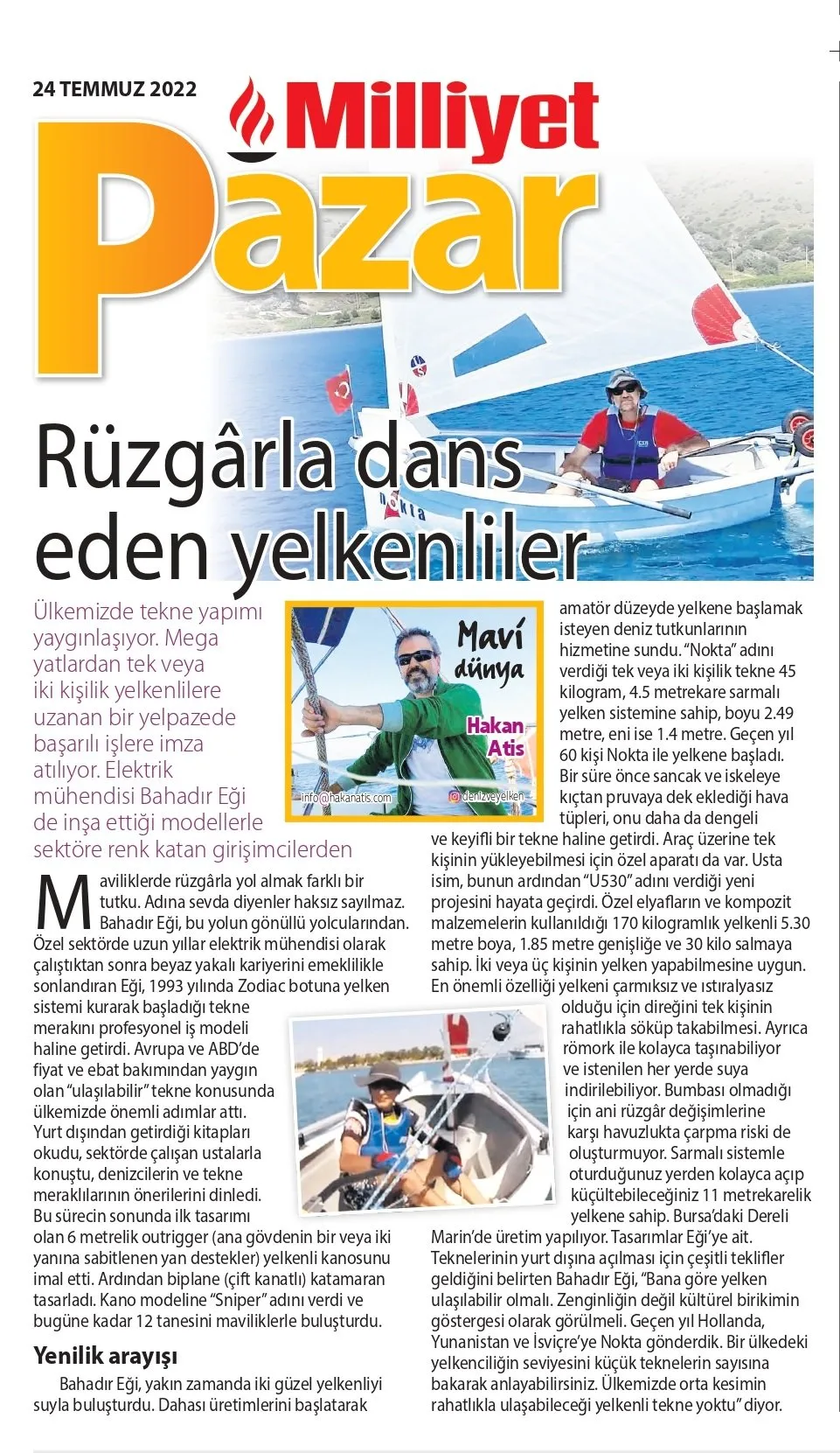 In the press: sailing should be within reach